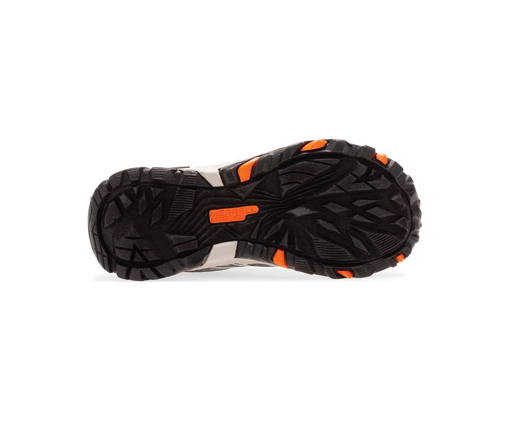 Buty Trekkingowe Merrell Dziecięce Granatowe/Szare/Pomarańczowe - Moab Fst Niskie Waterproof - 71308